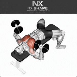 Flat dumbbell bench press